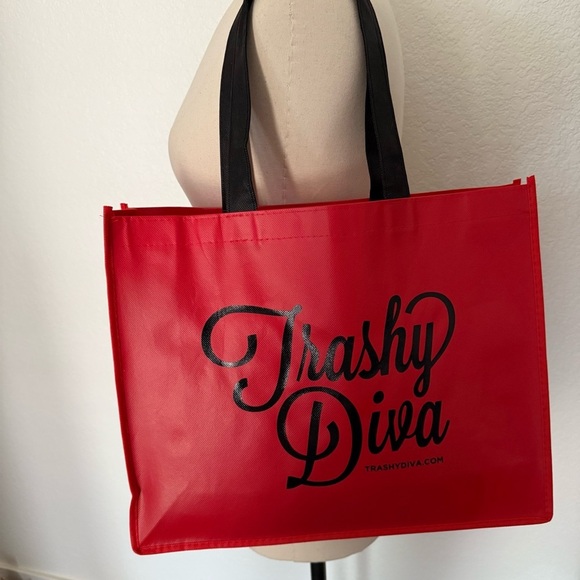 Trashy Diva~Red Shopping Tote Bag~New Orleans - Picture 5 of 5